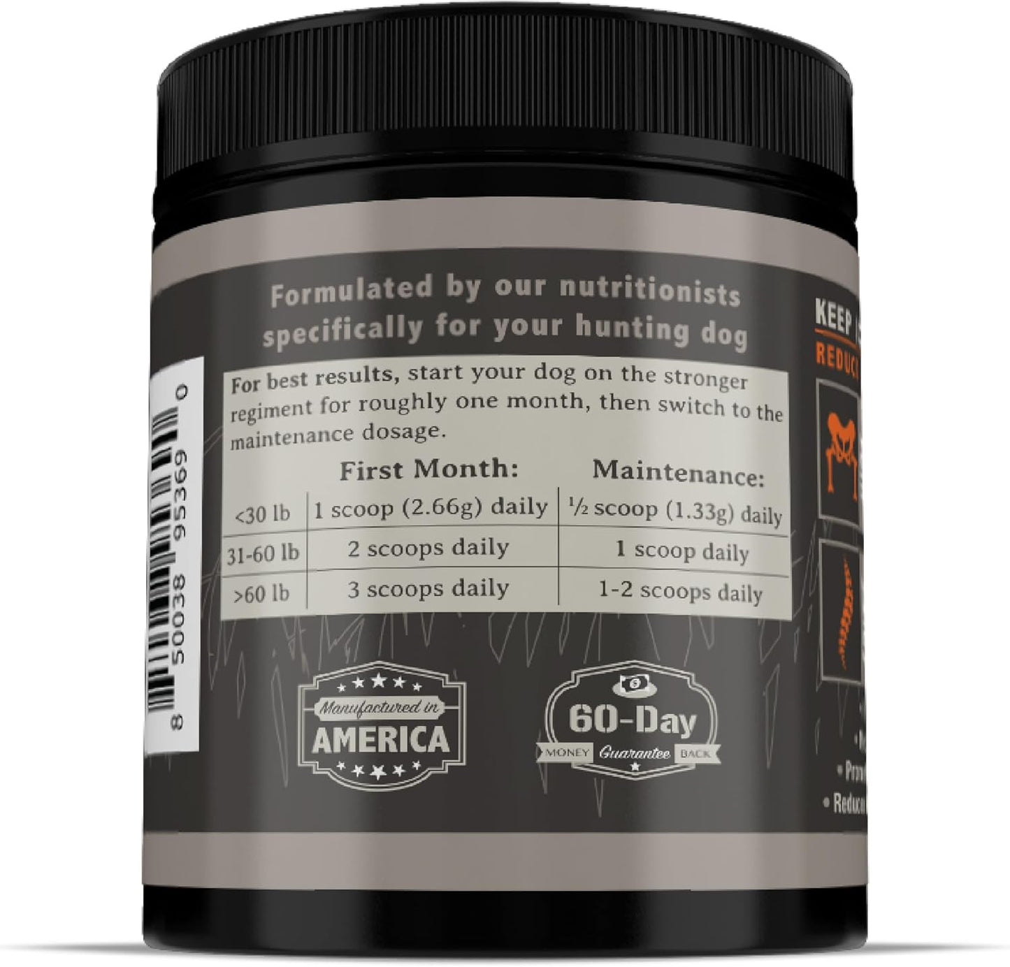Free Range Joint Health Enhancer Supplement Powder for Dogs by - Premium Dog Arthritis Vitamins to Care for Joints - Contains Glucosamine, Chondroitin, MSM, Vitamin E, & More