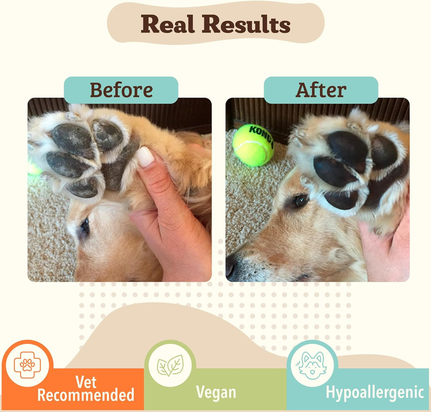 Pawtection Balm for Dogs, Dog Paw Protector, Moisturizing Dog Paw Balm for Dry, Cracked Pad, Protects Paw from Extreme Weather, Paw Lotion for Allergies & Itching (0.15 Oz Stick)