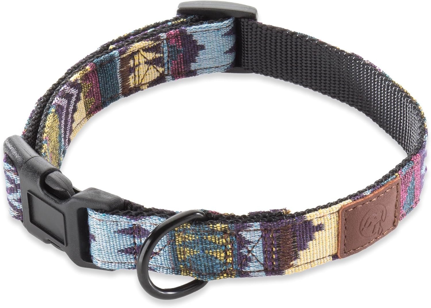 Embark Urban Dog Collar for Large, Medium, & Small Dogs - Durable Collars for Male & Female Dogs - Thick Nylon Material & Hardware - Leather Embossed